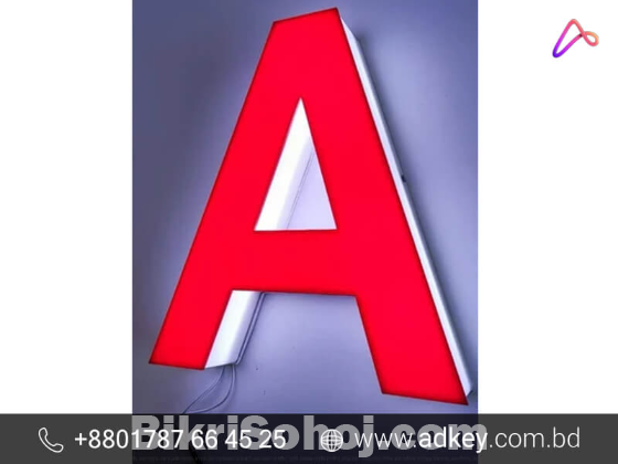 Acrylic Letter Light Advertising in Dhaka Bangladesh